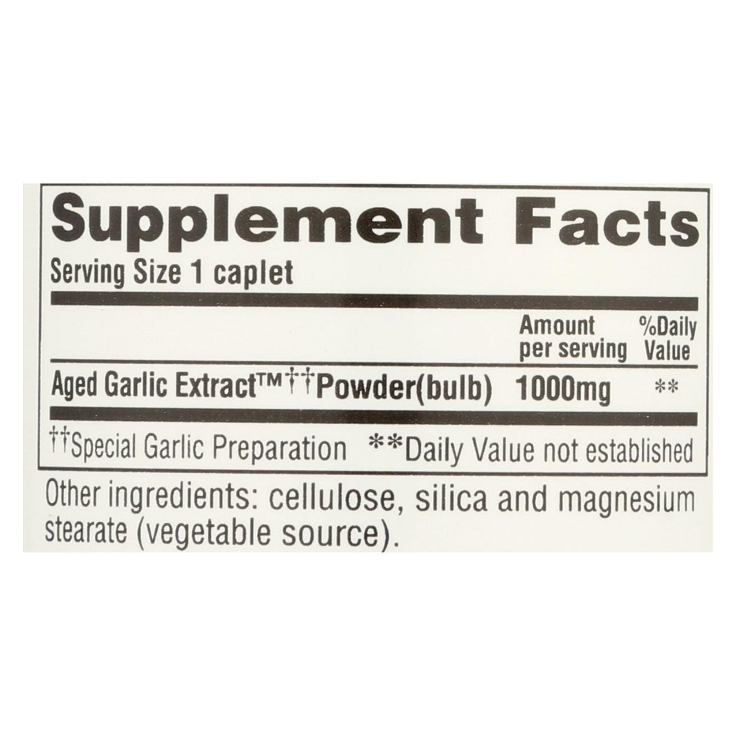 Kyolic - Aged Garlic Extract One Per Day Cardiovascular - 1000 mg - 30 Caplets
