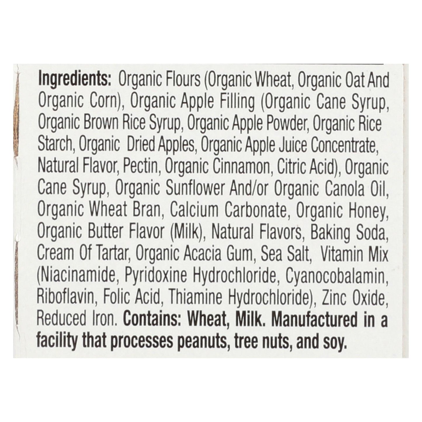 Earth's Best - Bars Sunny Days Apple - Case of 6-4.69 OZ