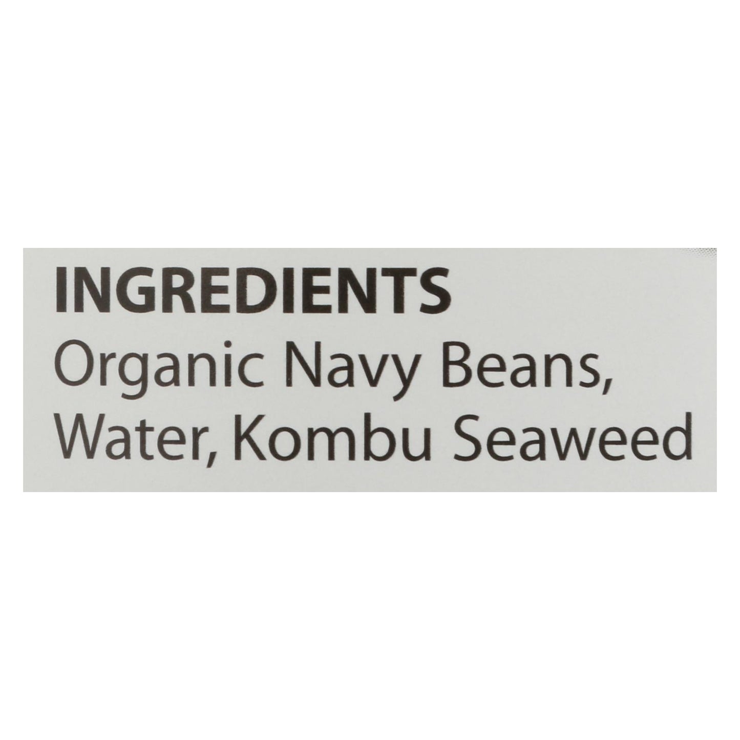 Eden No Salt Added Organic Navy Beans - Case of 12 - 29 OZ