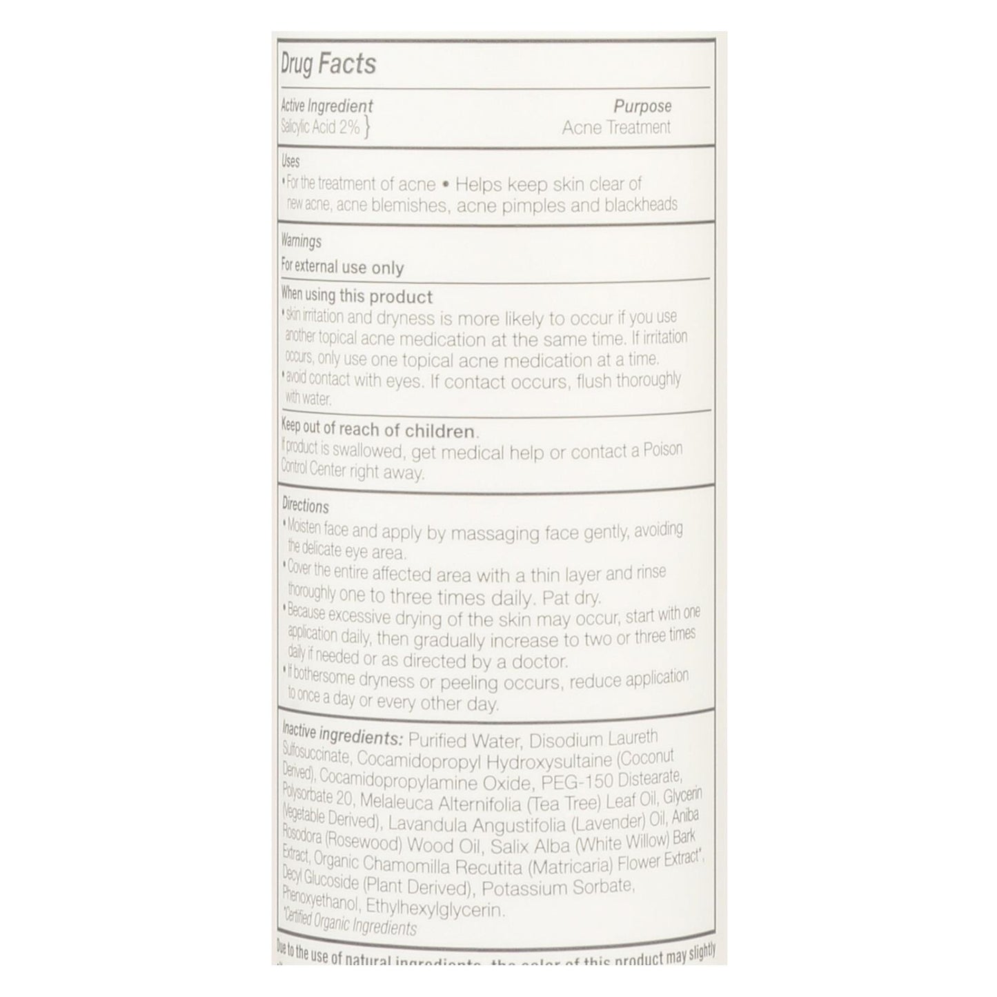 Derma E - Very Clear Cleanser - 6 fl oz.