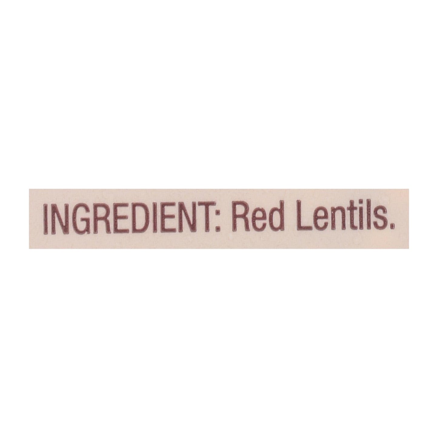 Bob's Red Mill - Beans Red Lentils - Case of 4-27 OZ