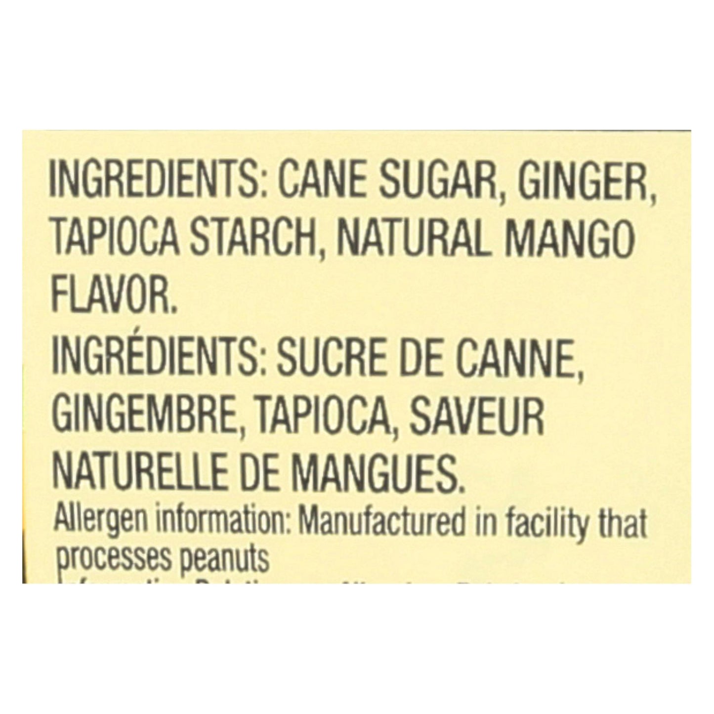 Chimes - Ginger Chews - Tropical Mango - 1.5 oz - Case of 12