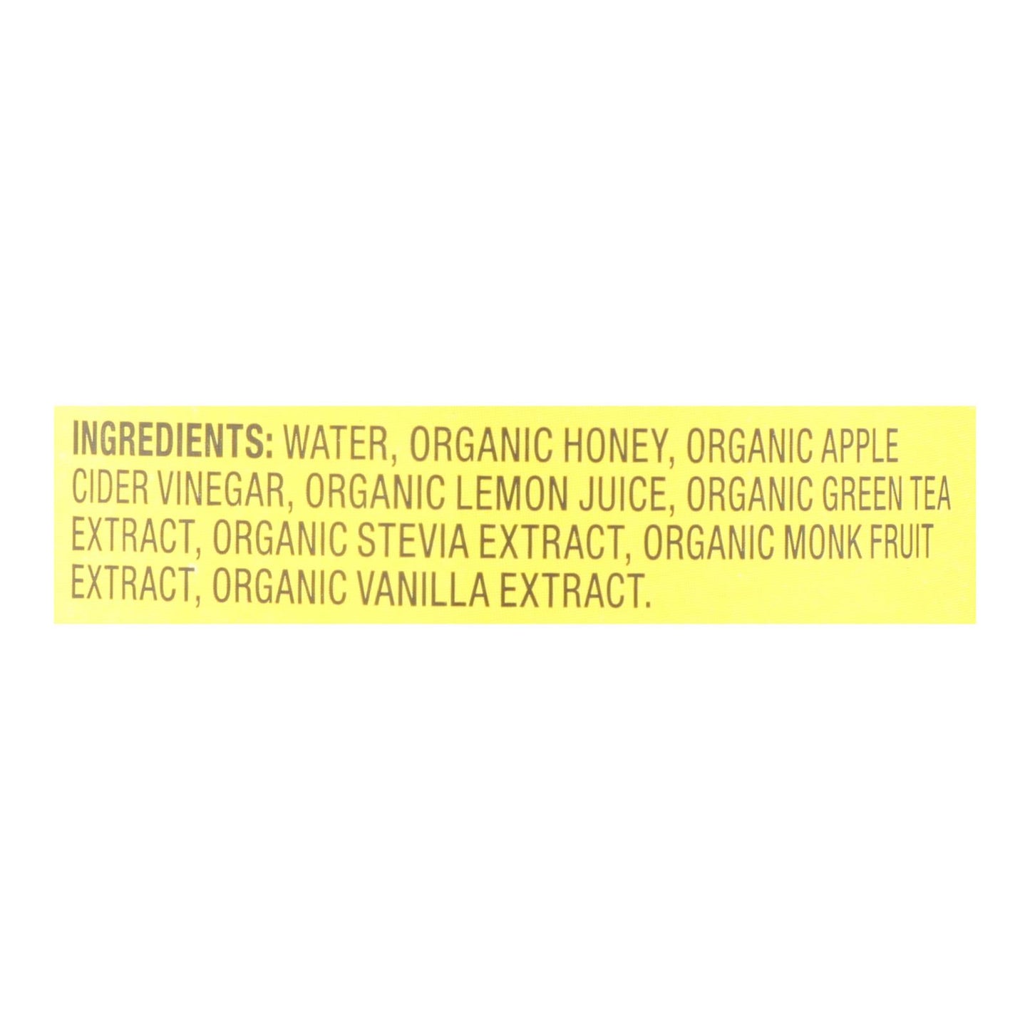 Bragg - Apple Cider Vinegar Honey Green Tea Refresh - Case of 12-16 FZ