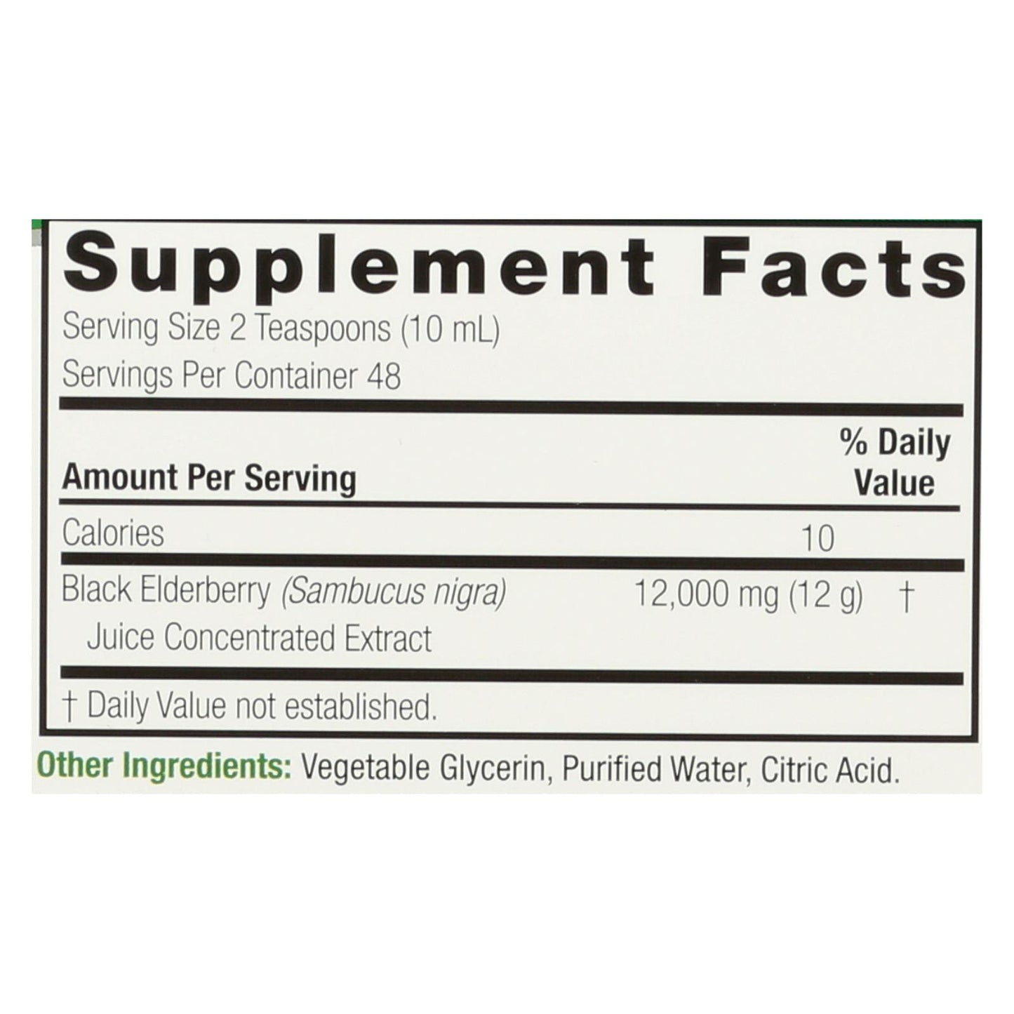 Nature's Answer - Sambucus - Original - Family Size - 16 oz