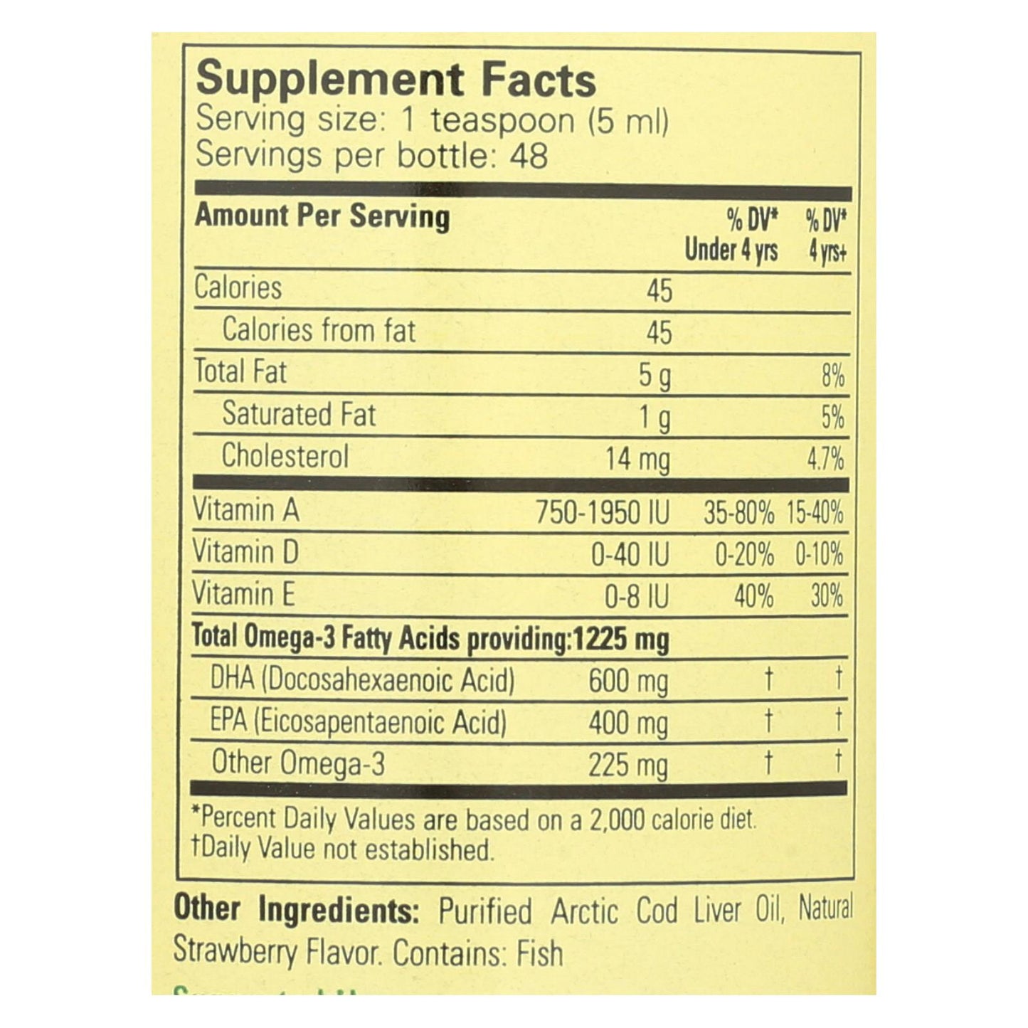Childlife Cod Liver Oil Strawberry - 8 fl oz