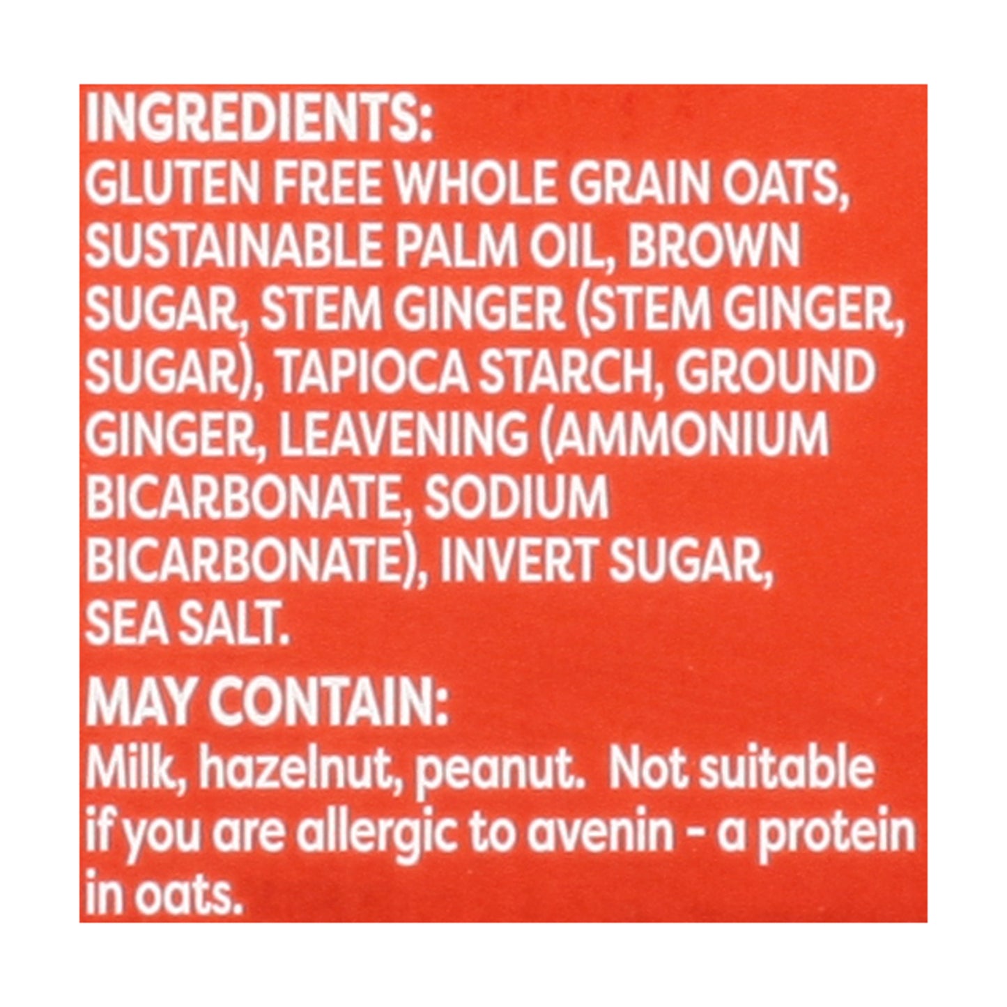 Nairn's - Cookie Gluten Free Ginger Oat Graham - Case of 6-5.64 OZ