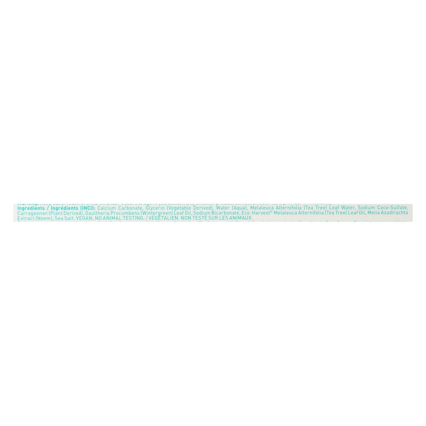 Desert Essence - Natural Tea Tree Oil and Neem Toothpaste Wintergreen - 6.25 oz