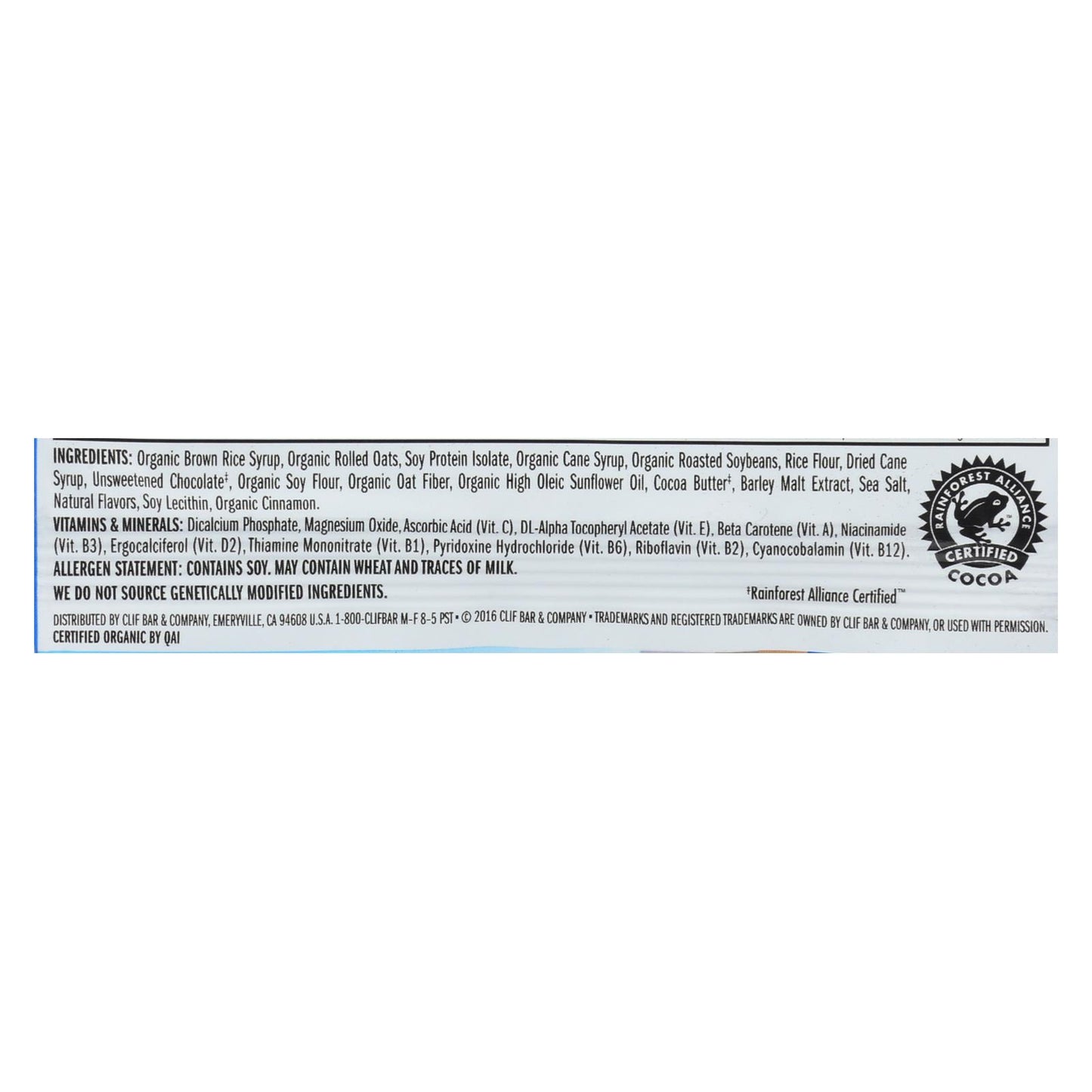 Clif Bar - Organic Chocolate Chip - Case of 12 - 2.4 oz