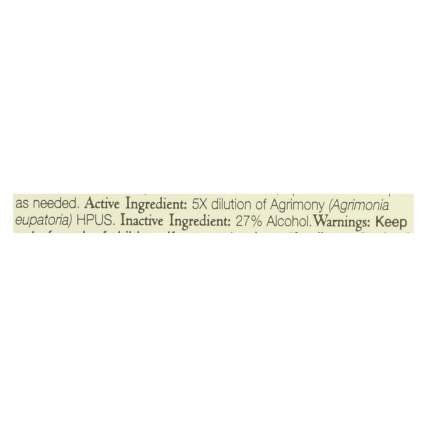 Bach Flower Remedies Essence Agrimony - 0.7 fl oz