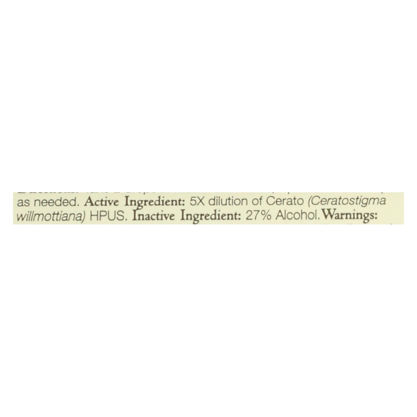 Bach Flower Remedies Essence Cerato - 0.7 fl oz