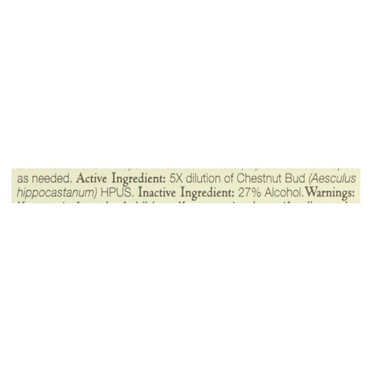 Bach Flower Remedies Essences Chestnut Bud - 0.7 fl oz