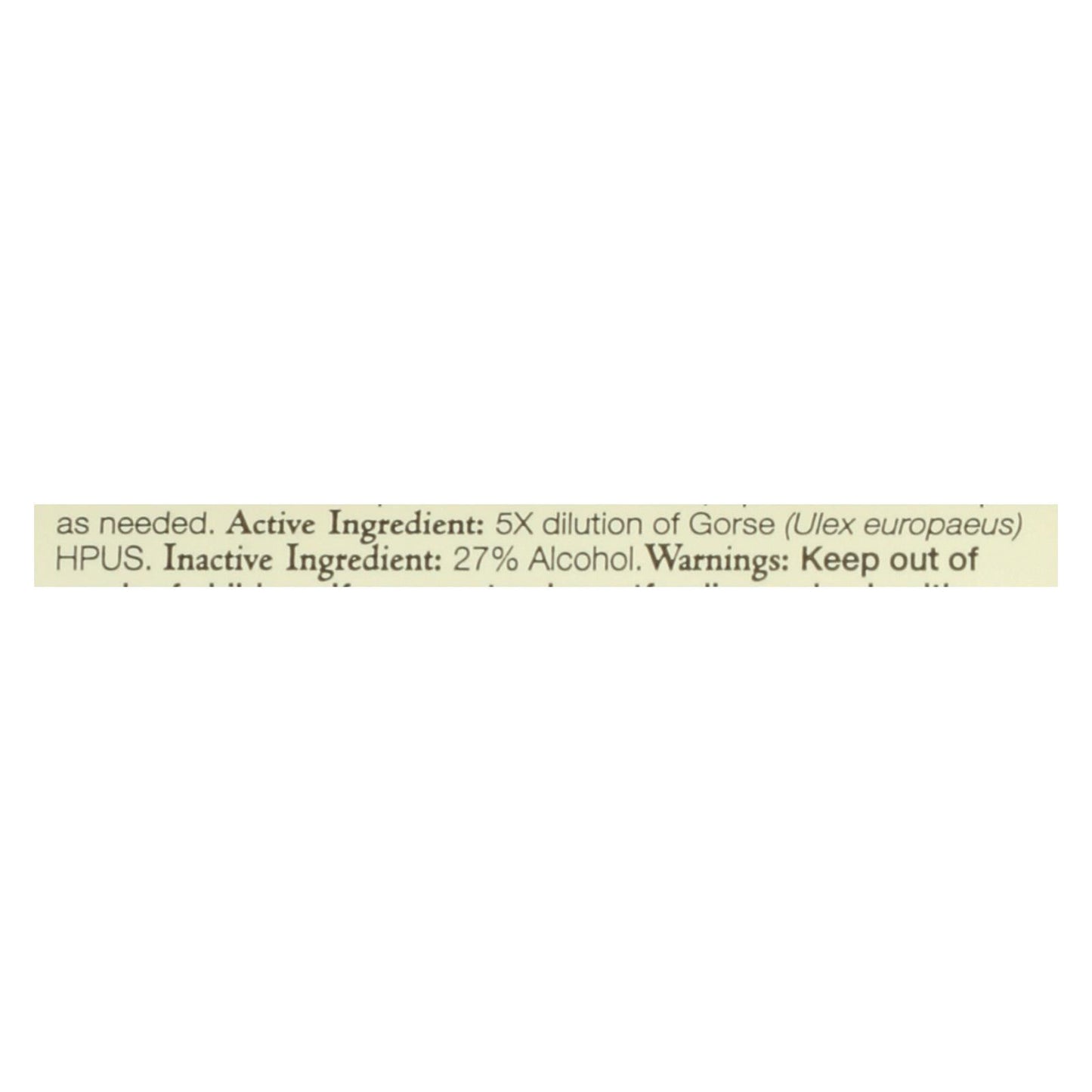 Bach Flower Remedies Essence Gorse - 0.7 fl oz