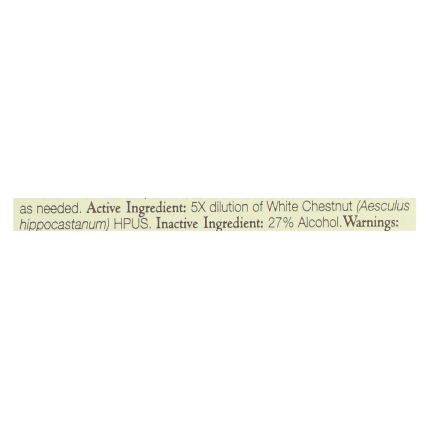 Bach Flower Remedies Essence White Chestnut - 0.7 fl oz