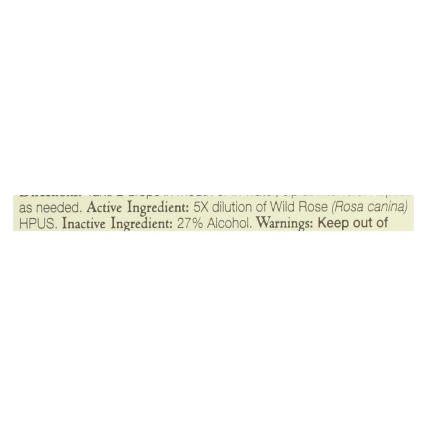 Bach Flower Remedies Essence Wild Rose - 0.7 fl oz