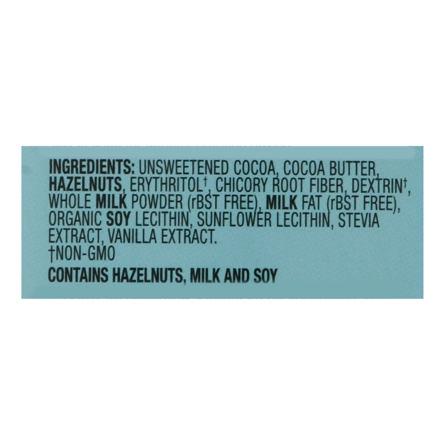 Lilys - Bar Chocolate 40% Hazelnut - Case of 12-2.8 OZ