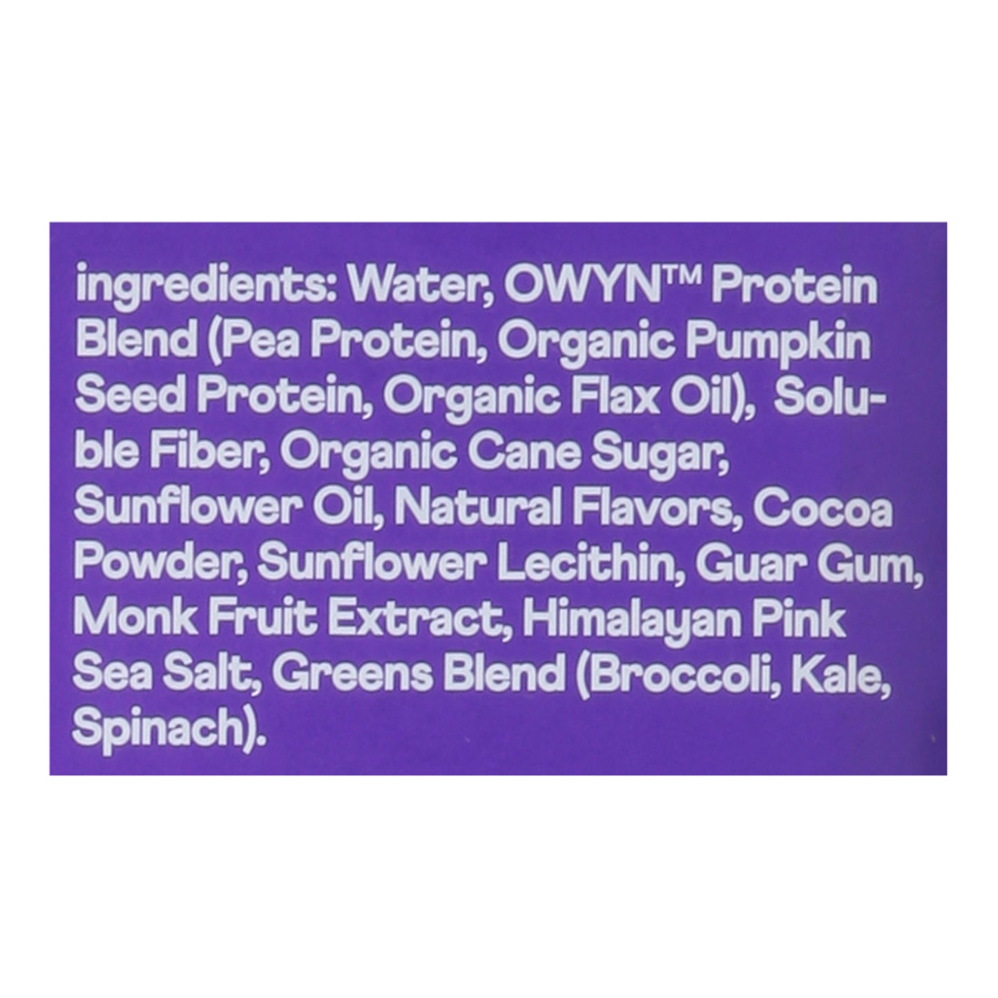 Only What You Need - Plnt Bsd Cky Cream Protein Shk - Case of 3-4/11.14Z