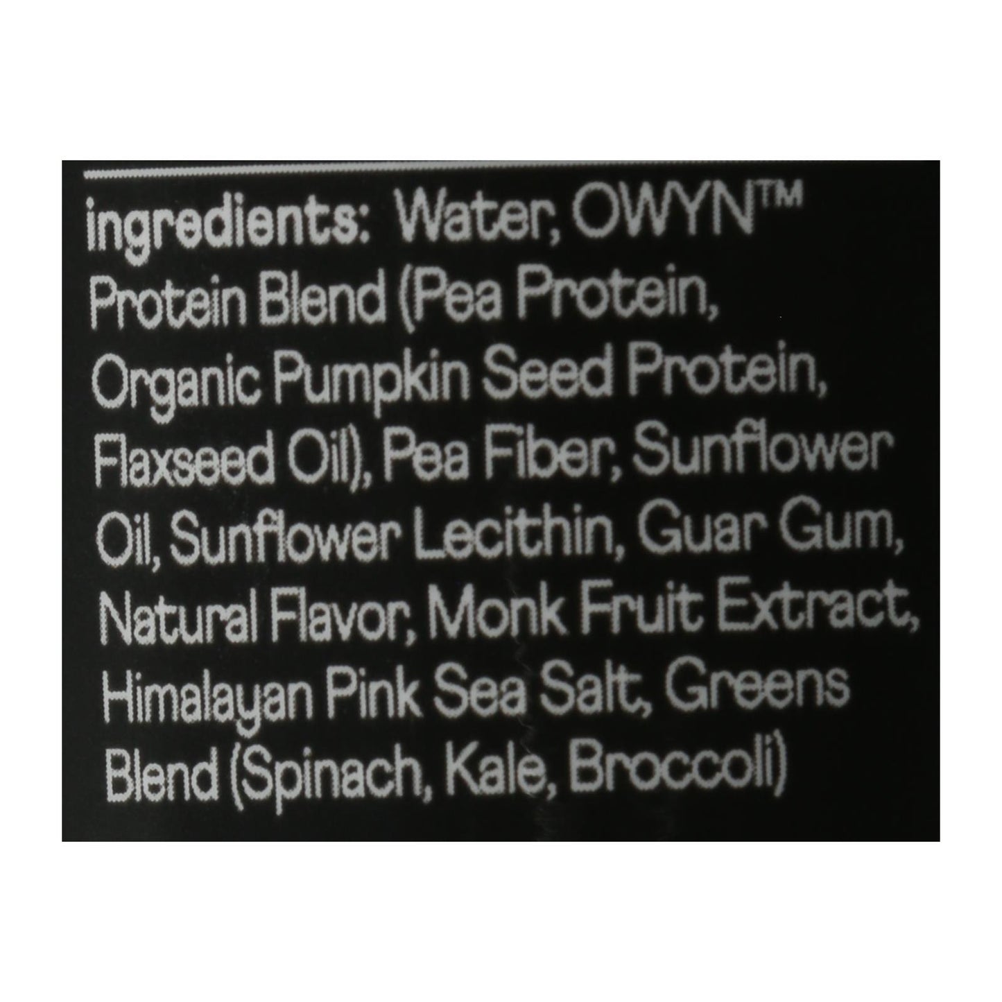 Only What You Need - Protein Drink Vanilla Elite Plnt - Case of 12-12 FZ