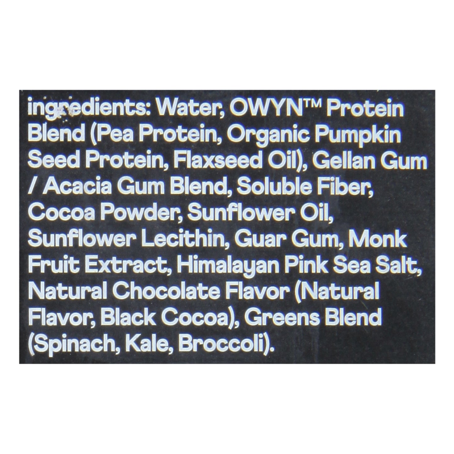 Only What You Need - Protein Drink Chocolate Elit Plntbs - Case of 3-4/11.15Z