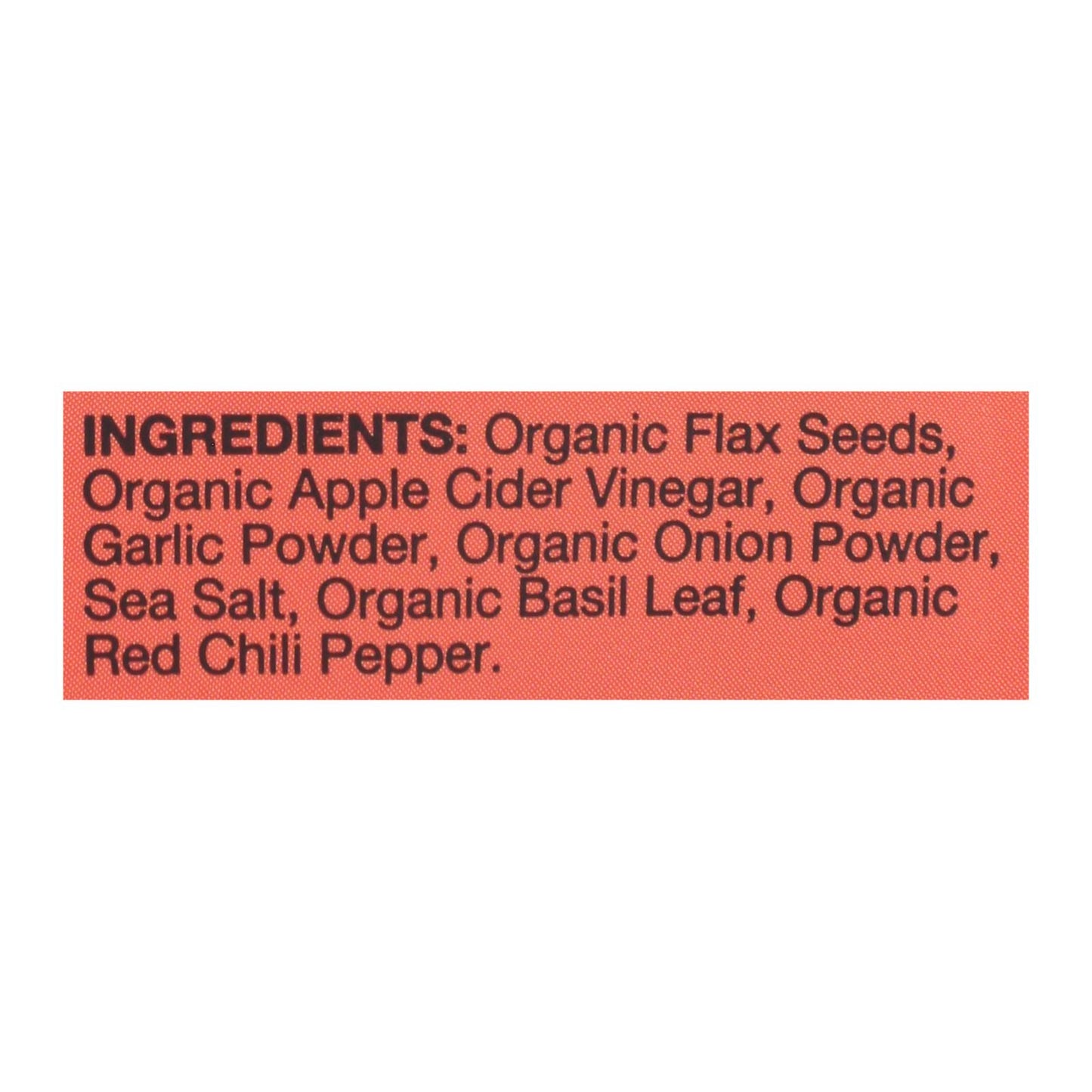Doctor In The Kitchen - Organic Flax Seed Crackers - Savory - Case of 6 - 5 oz.
