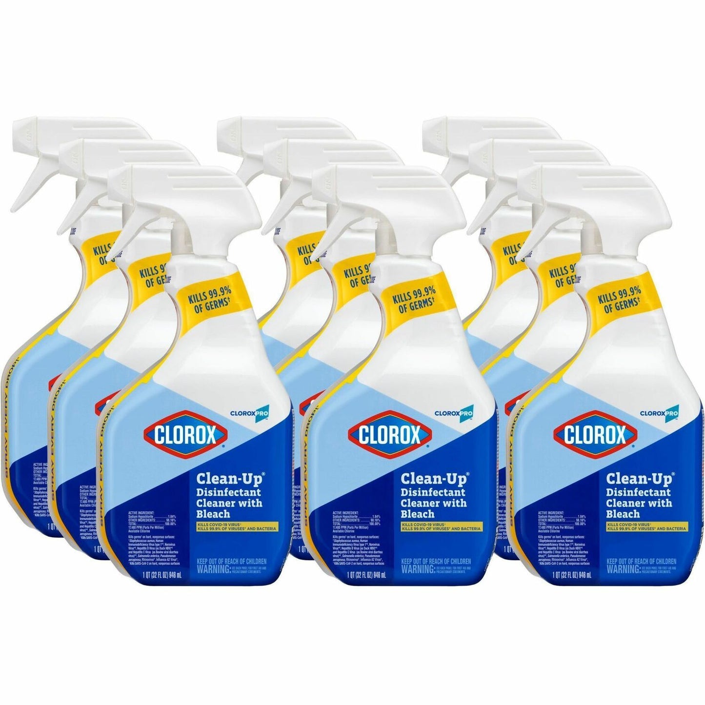 CloroxPro Clean-Up Disinfectant Cleaner with Bleach (CLO35417CT)