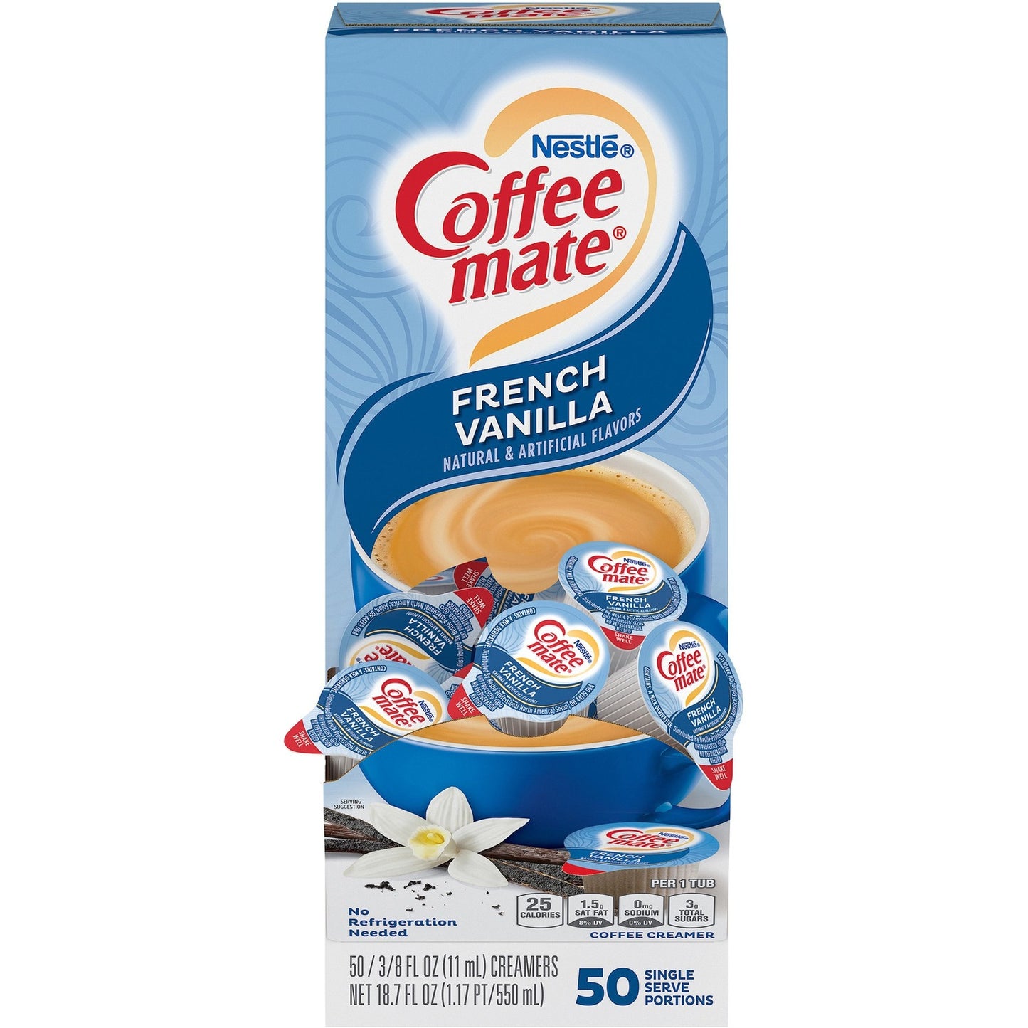 Coffee-mate Coffee-mate French Vanilla Liquid Creamer Singles - Gluten-Free (NES35170BX)