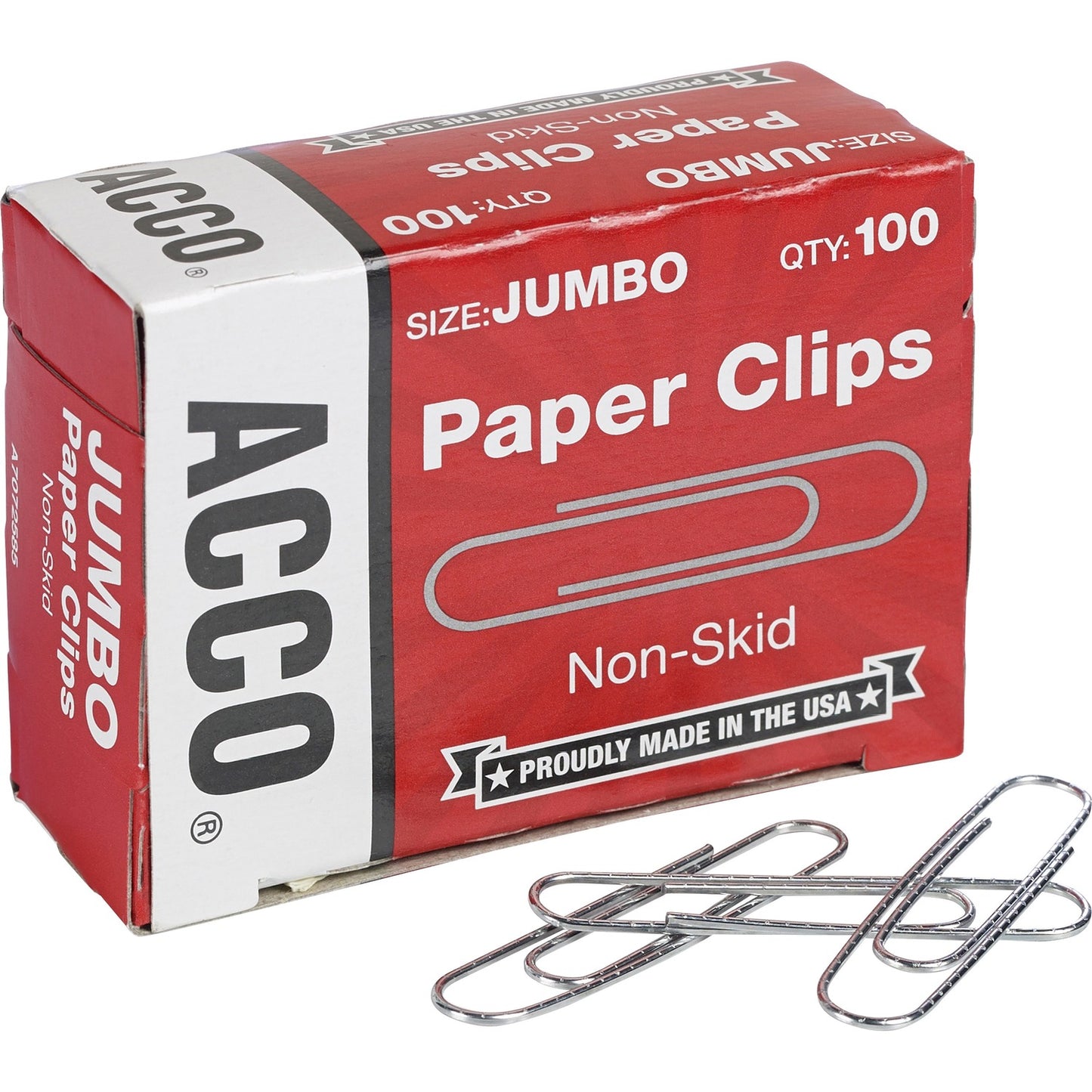 ACCO Economy Jumbo Non-Skid Paper Clips (ACC72585)