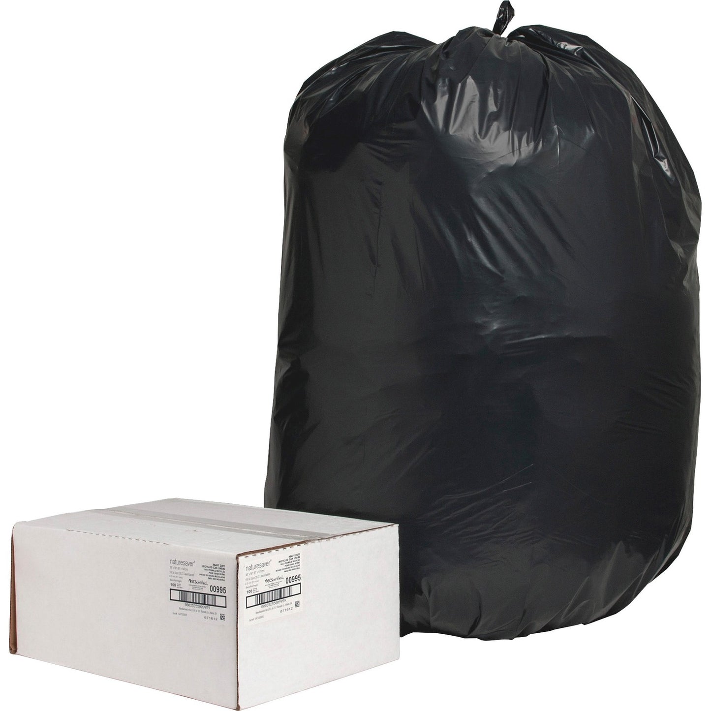 Nature Saver Black Low-density Recycled Can Liners (NAT00995)