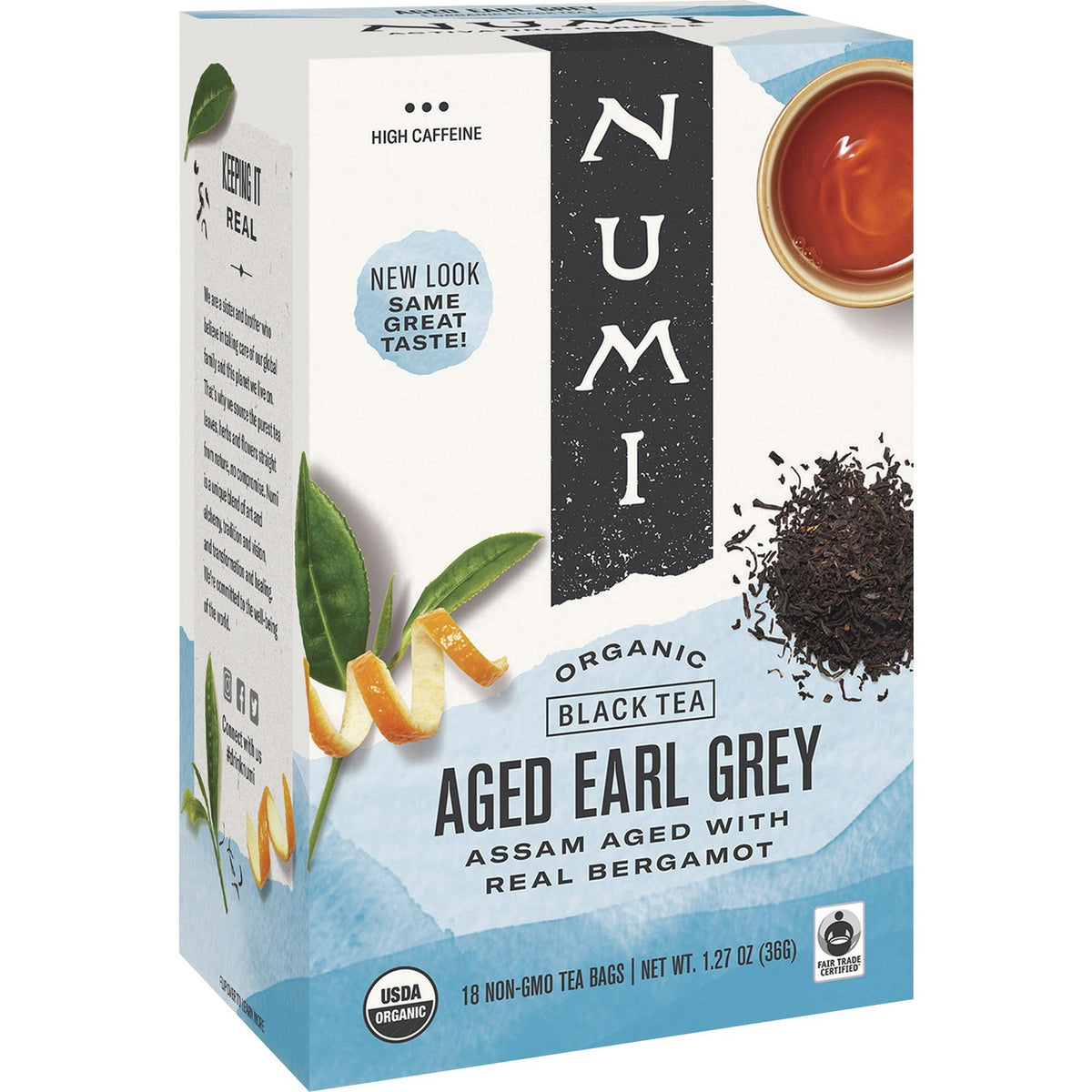 Numi Aged Organic Earl Grey Black Tea Bag (NUM10170)