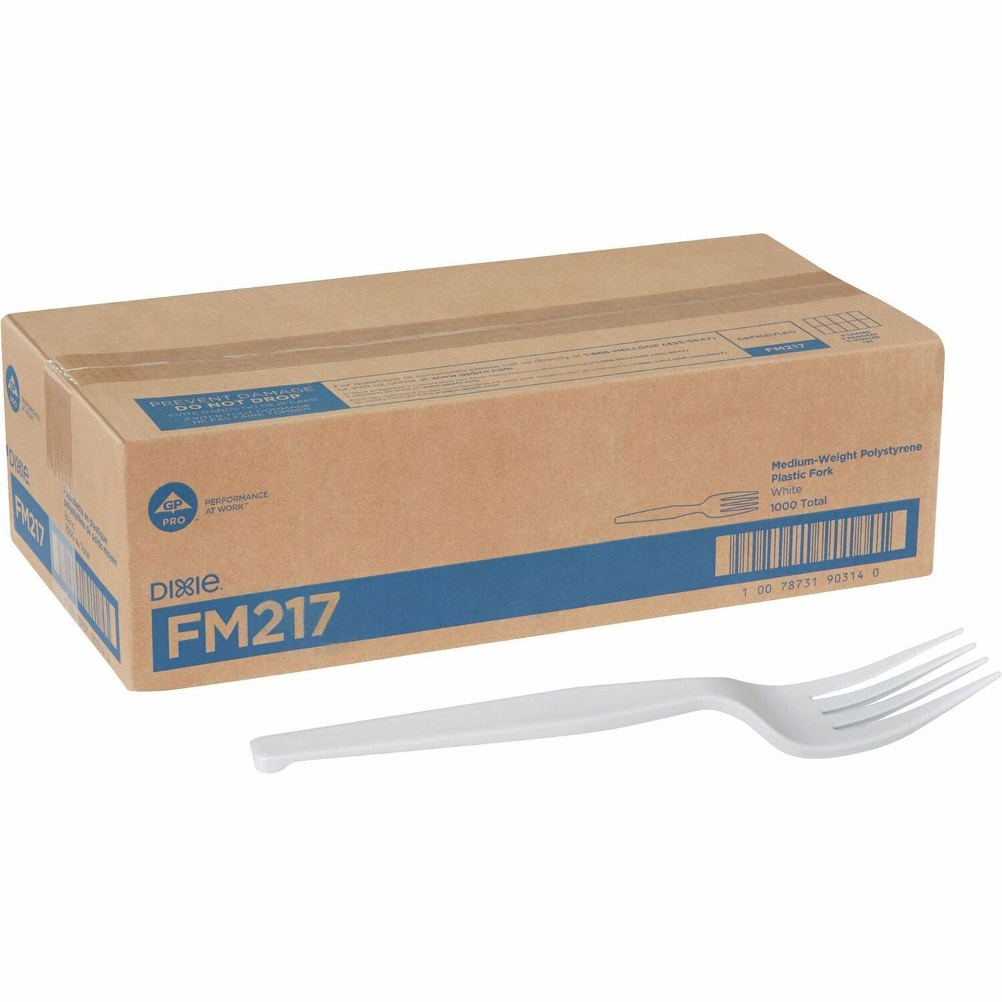 Dixie Medium-weight Disposable Forks Grab-N-Go by GP Pro (DXEFM217)