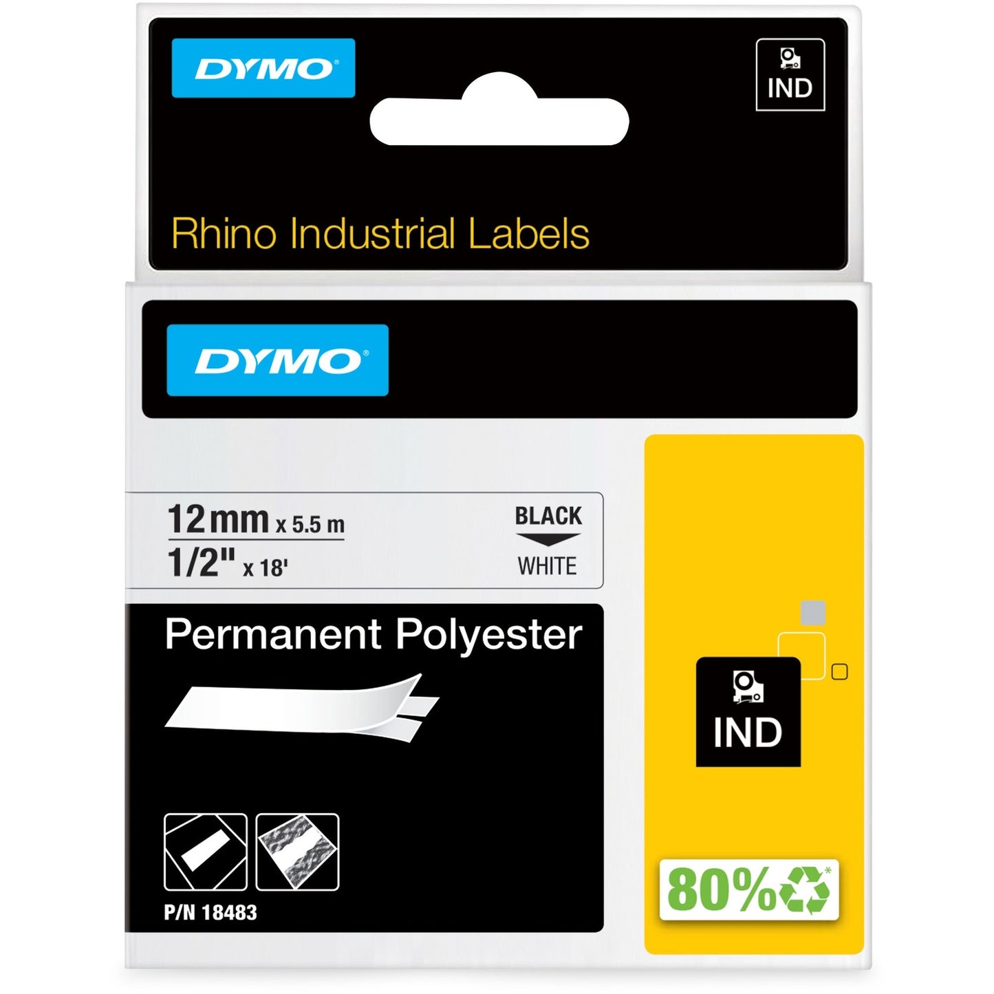 DYMO Rhino Permanent Poly Labels (18483)