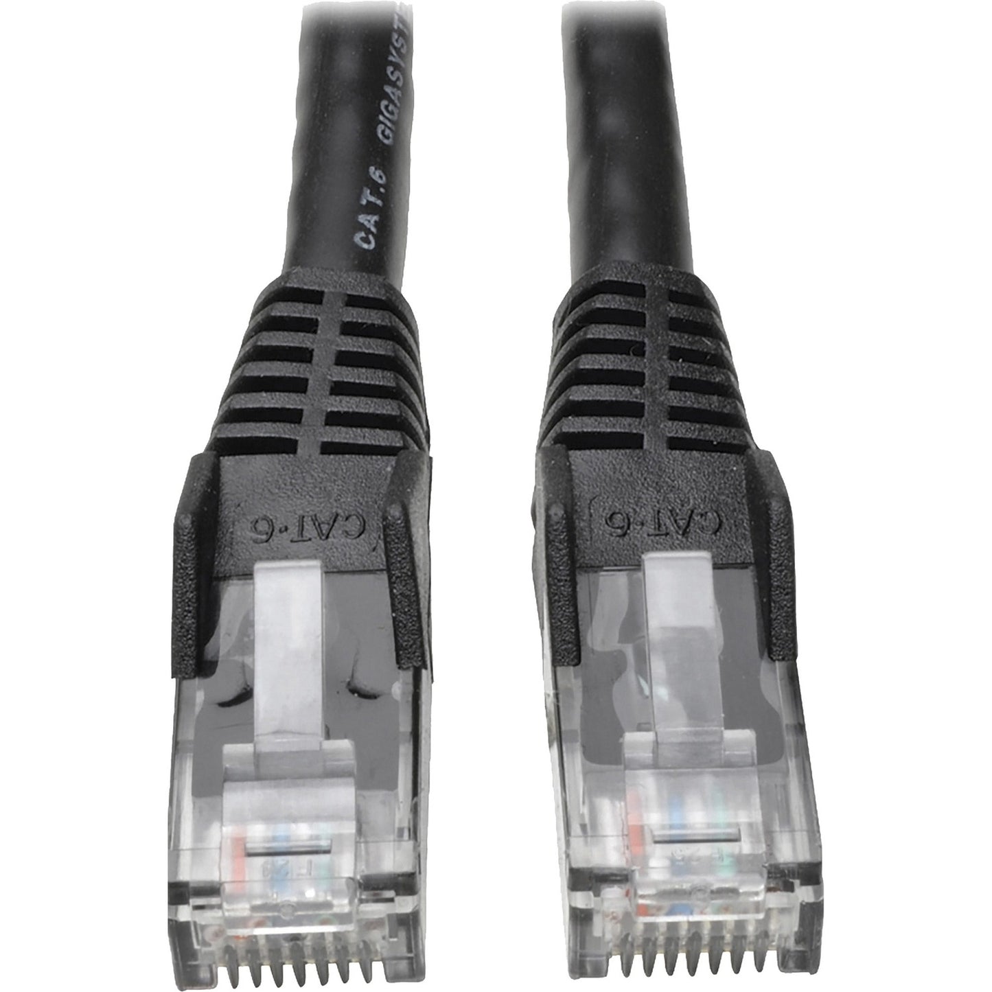 Eaton Tripp Lite Series Cat6 Gigabit Snagless Molded (UTP) Ethernet Cable (RJ45 M/M), PoE, Black, 50 ft. (15.24 m) (N201050BK)
