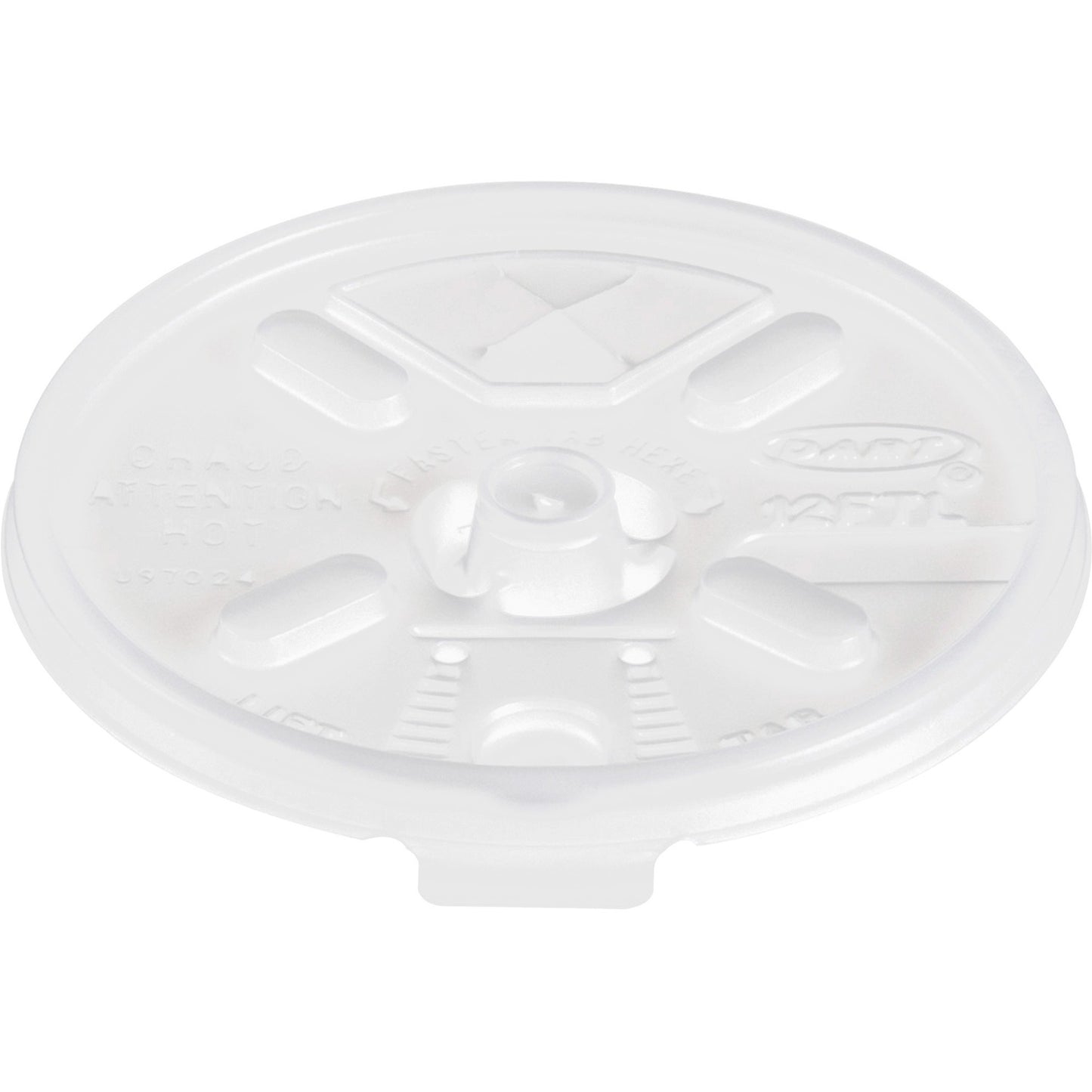 Dart Lift-n-Lock Coffee Cup Clear Lids (DCC12FTLS)