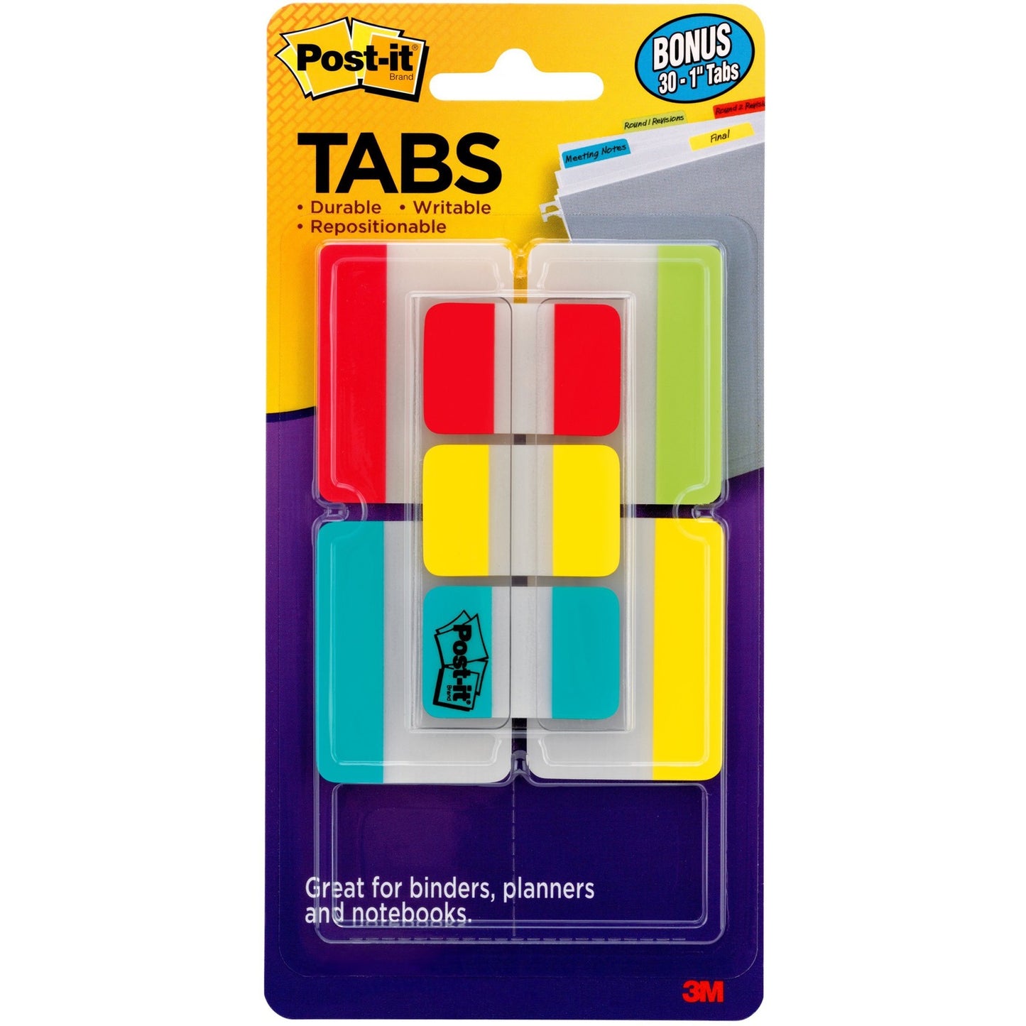 Post-it Tabs Value Pack - Primary Colors (MMM686VAD2)