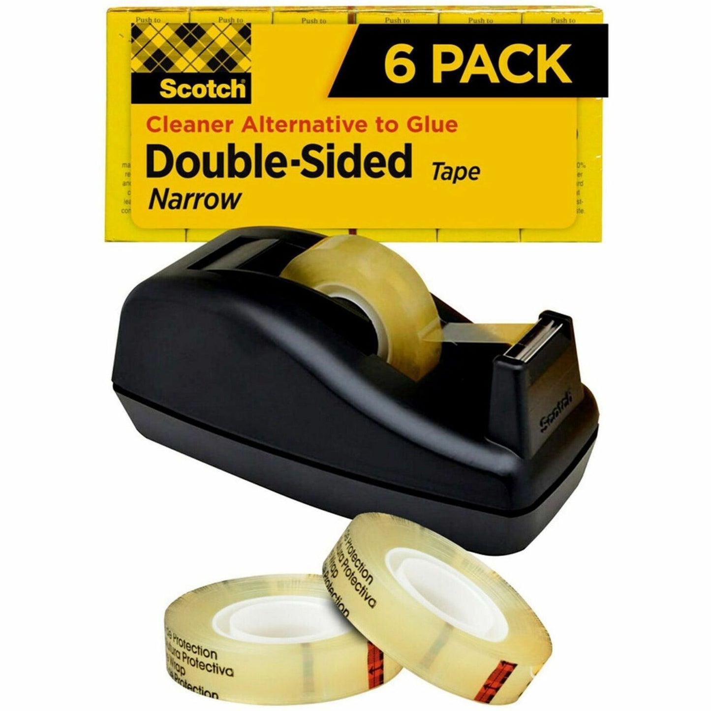 Scotch Permanent Double-Sided Tape - 1/2"W (MMM6656PKC40)