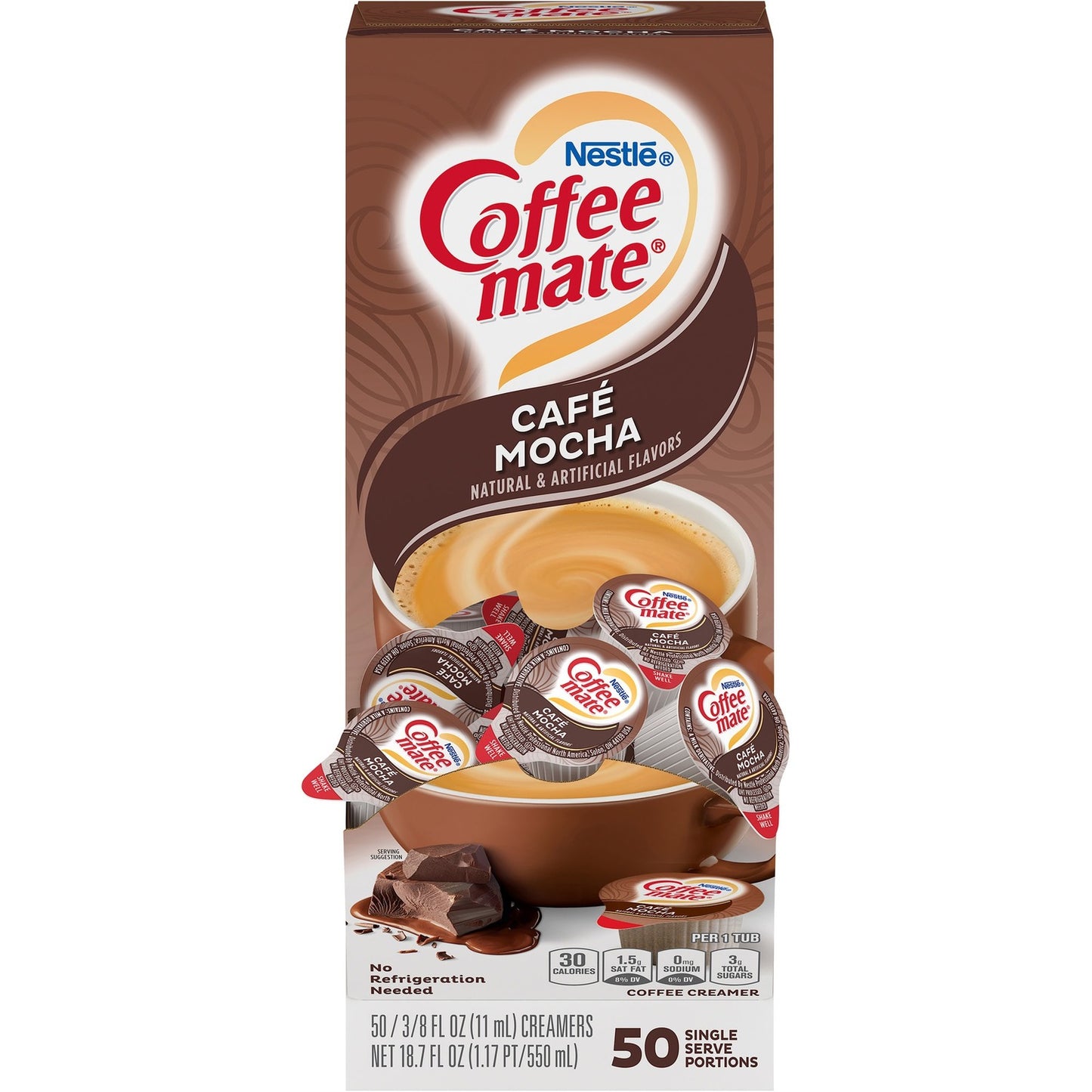 Coffee-mate Coffee-mate Cafe Mocha Liquid Creamer Singles - Gluten-Free (NES35115)