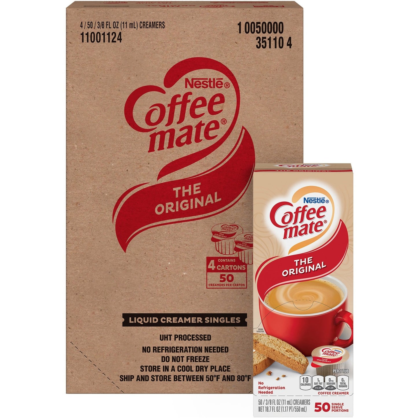 Coffee-mate Coffee-mate Original Liquid Coffee Creamer Singles - Gluten-Free (NES35110CT)