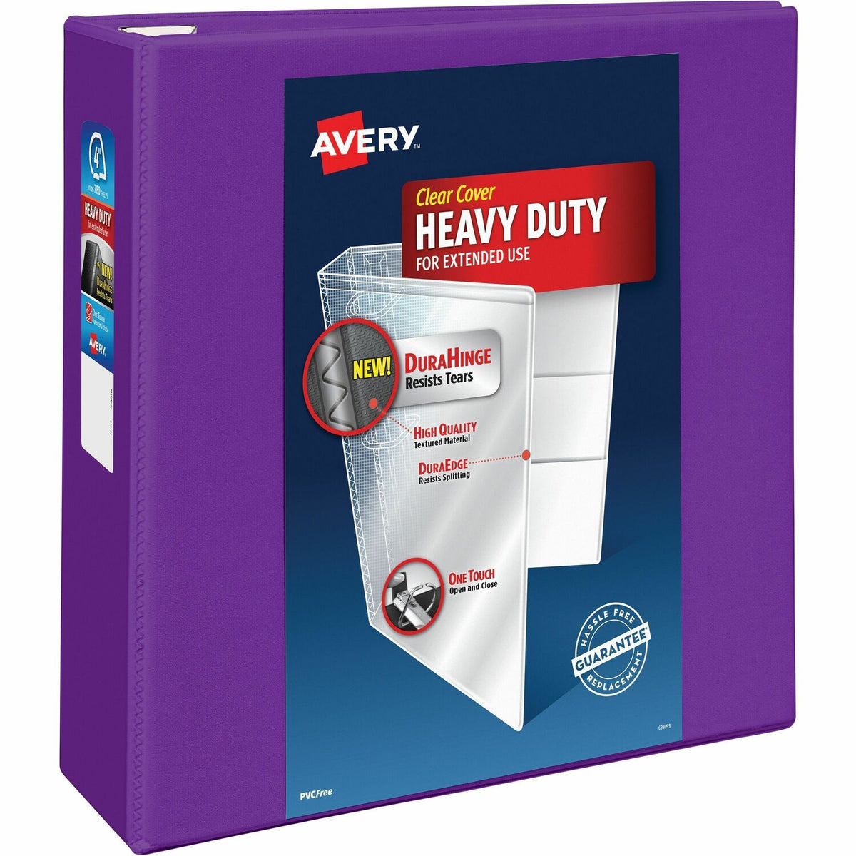Avery Heavy-Duty View Purple 4" Binder (AVE79813)