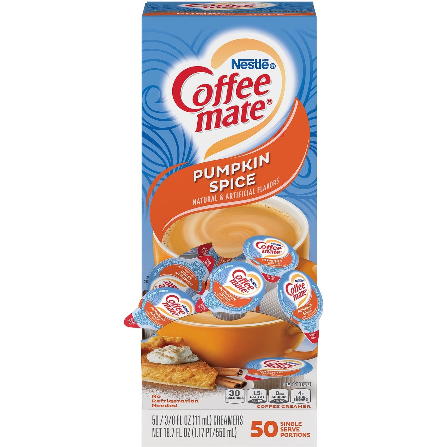 Coffee-mate Coffee-mate Pumpkin Spice Flavored Liquid Creamer Singles (NES75520)