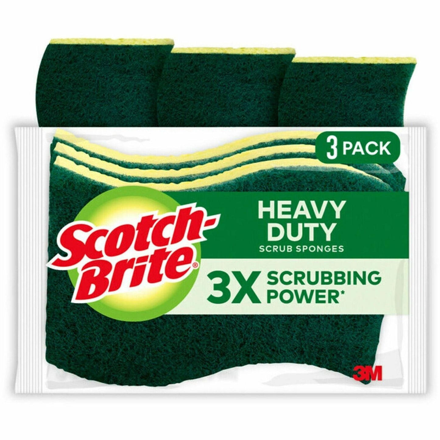 Scotch-Brite Heavy-Duty Scrub Sponges (MMMHD3CT)