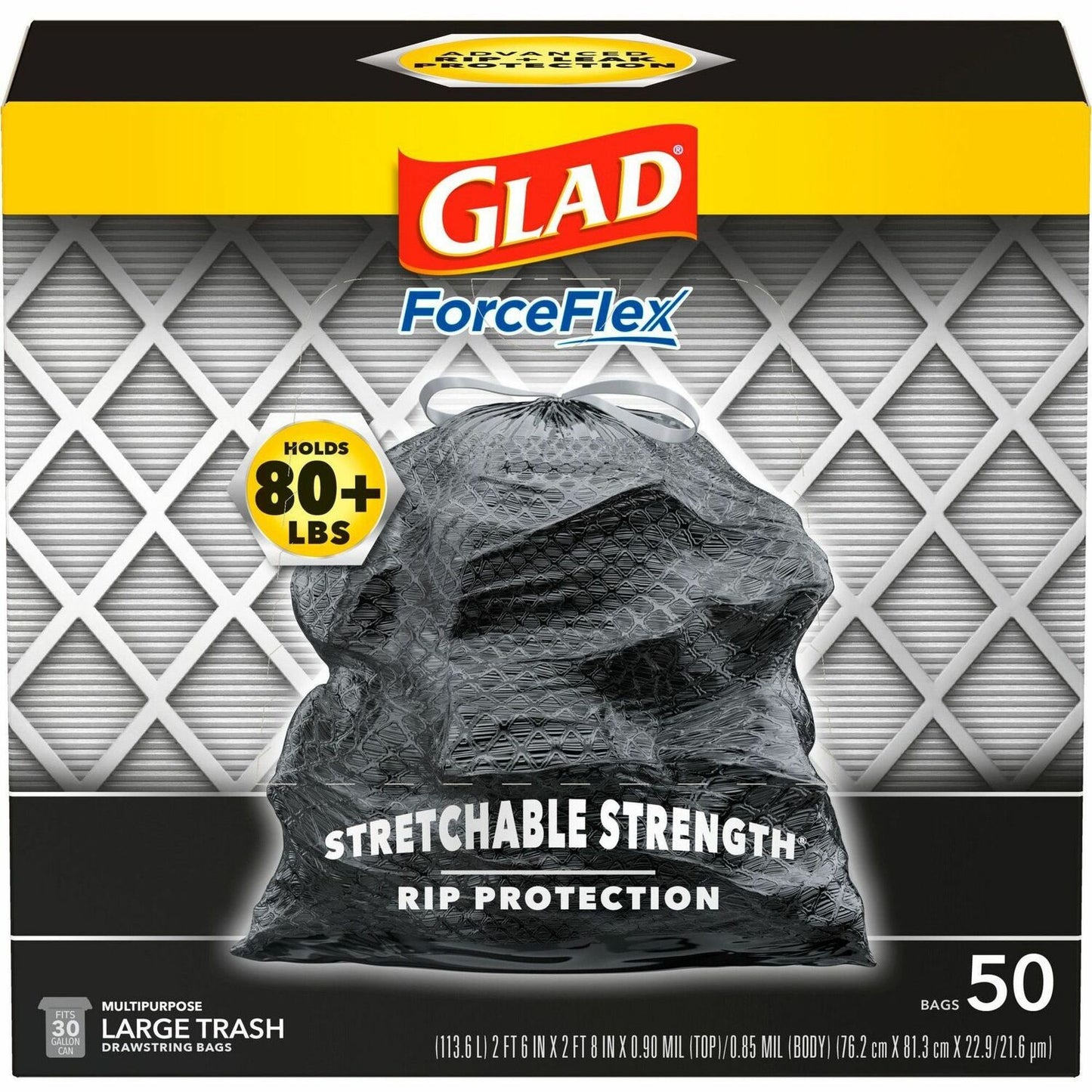 Glad ForceFlexPlus Drawstring Large Trash Bags (CLO78997)