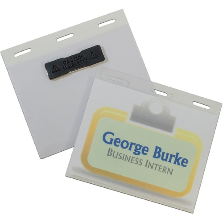 C-Line Magnetic Style 4x3 Name Badge Holder Kit (CLI92843)