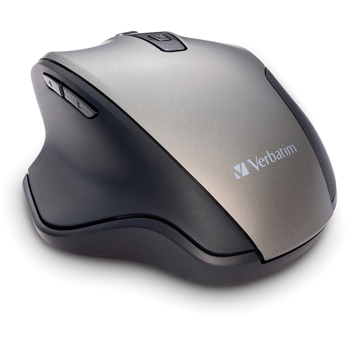 Verbatim Silent Ergonomic Wireless Blue LED Mouse - Graphite (70242)