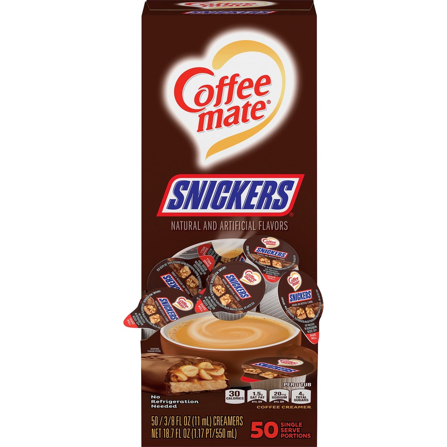 Coffee-mate Coffee-mate Snickers Flavored Liquid Creamer Singles (NES61425BX)