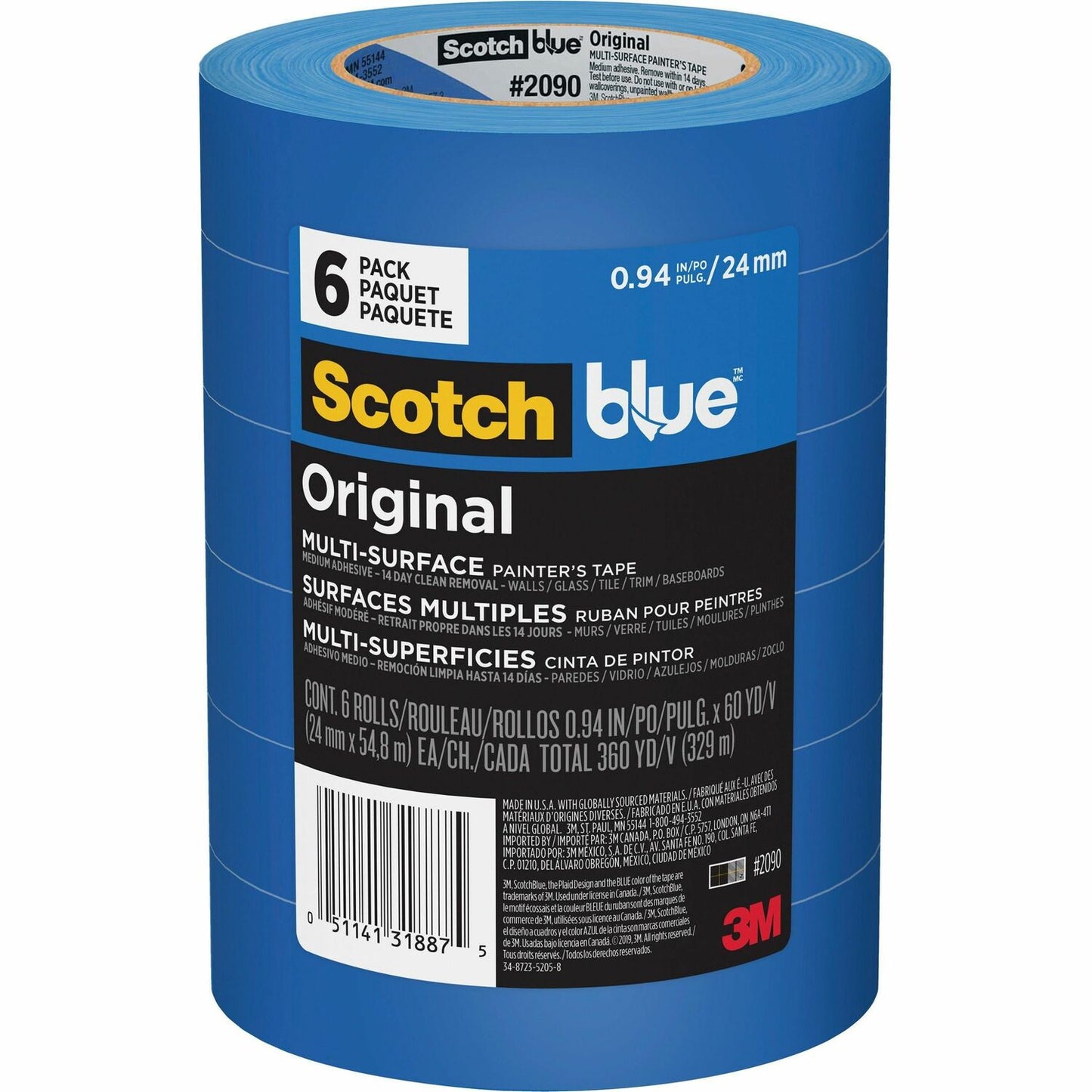 ScotchBlue Multi-Surface Painter's Tape (MMM209024EP6)