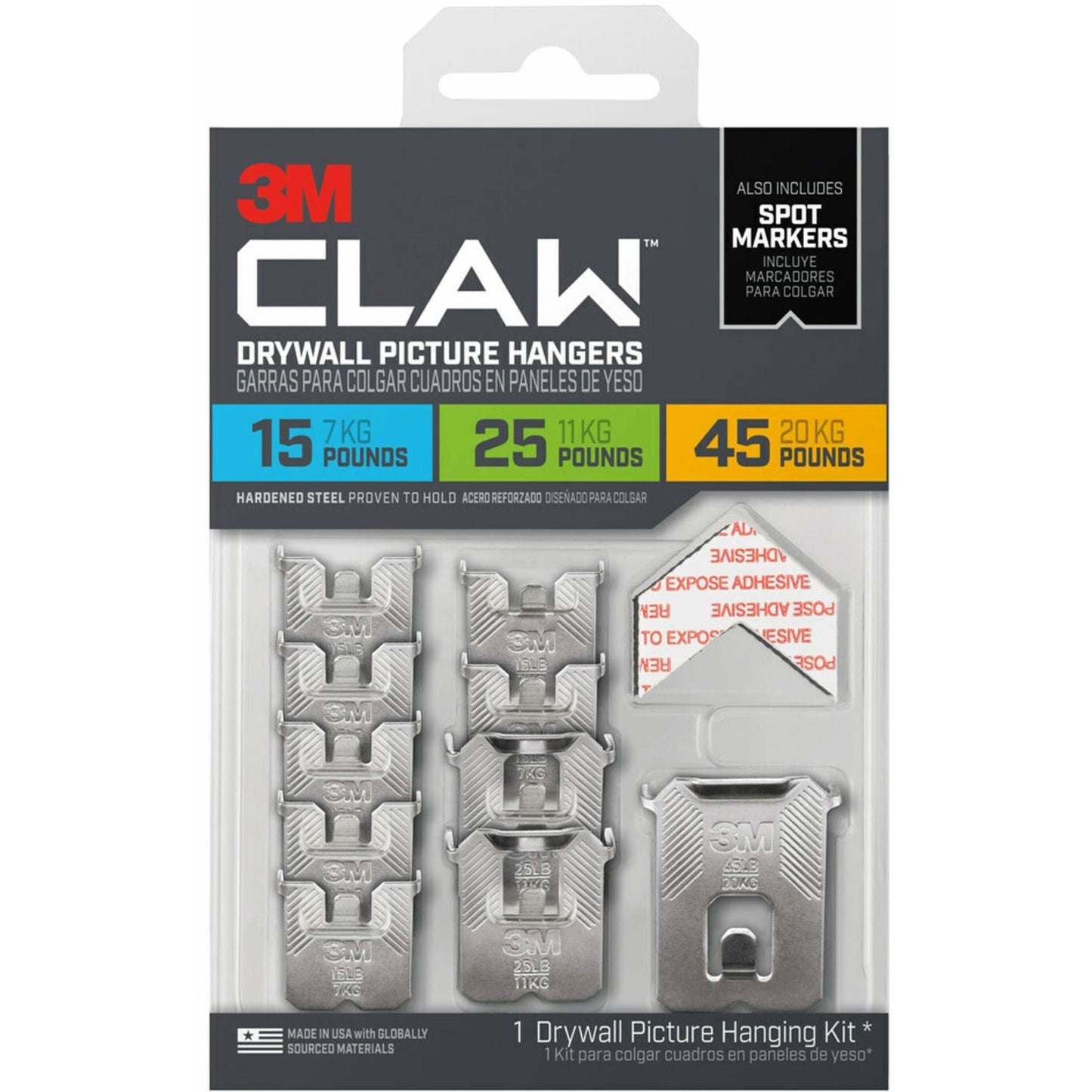 3M CLAW Drywall Picture Hanger (MMM3PHKITM10ES)
