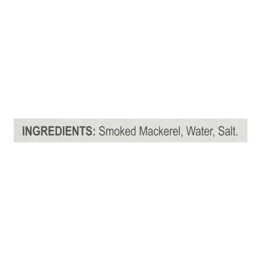 Bar Harbor - Mackerel Fillets Wild Smoked - Case Of 12-6.7 Oz
