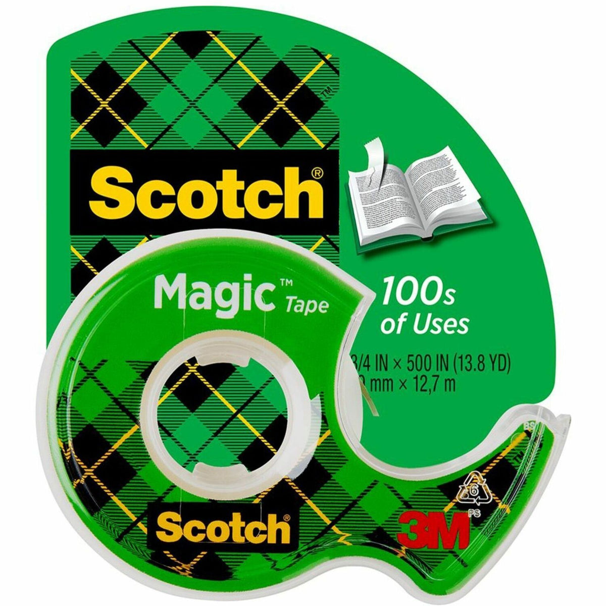 Scotch Dispensing Matte Finish Magic Tape (MMM122)