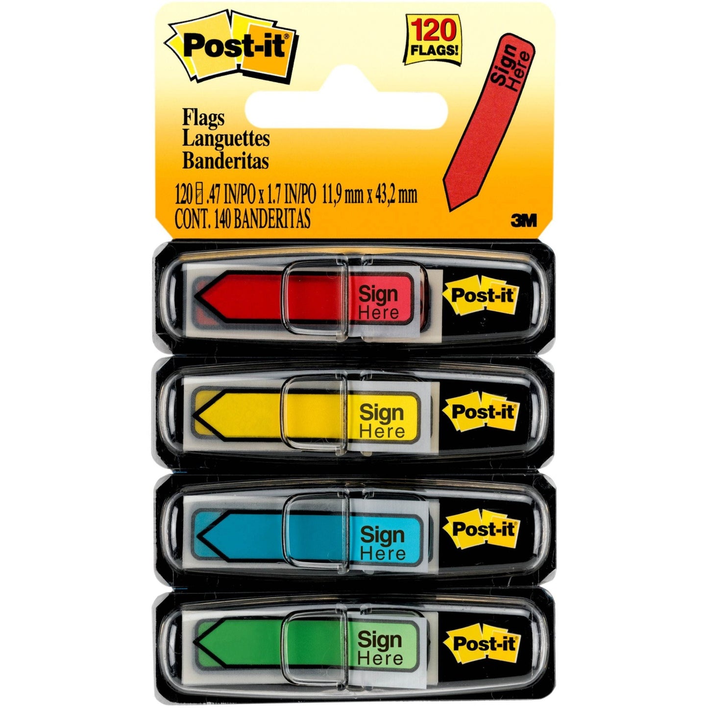 Post-it Message Flags (MMM684SH)