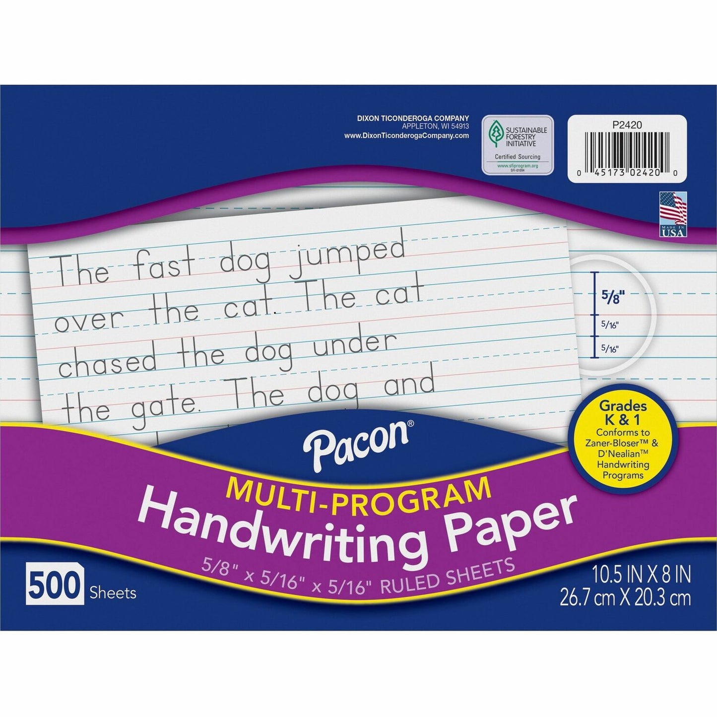 Pacon Multi-Program Handwriting Papers (PAC2420)