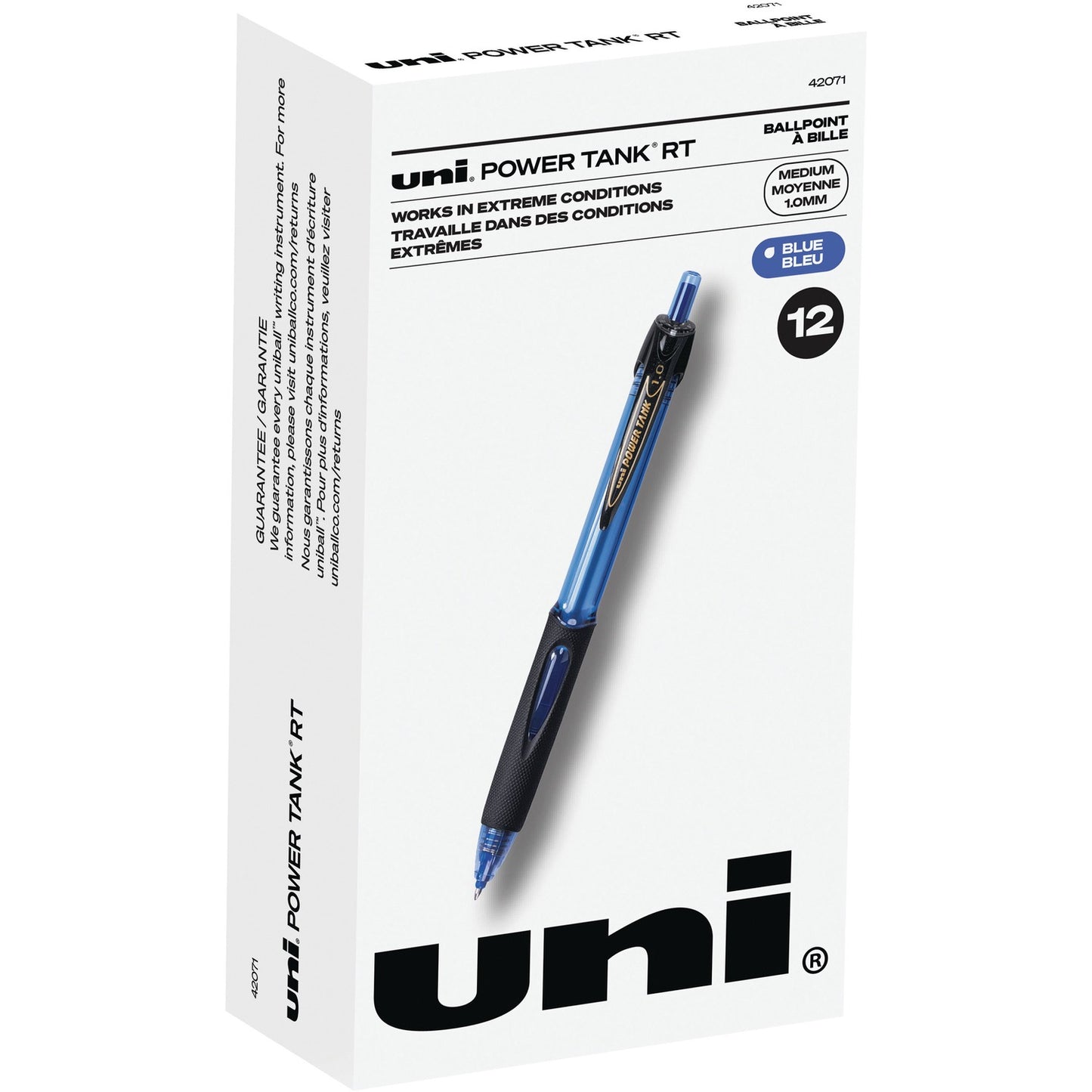 Uni Power Tank Retractable Ballpoint Pens (UBC42071)